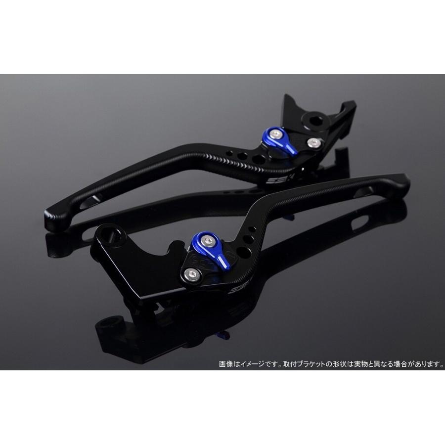 SPEEDRA スピードラ アルミビレットアジャストレバーセット 3Dロング アジャスターカラー：マットブルー / レバー本体カラー：マットブラック HONDA ホンダ | SPEEDRA