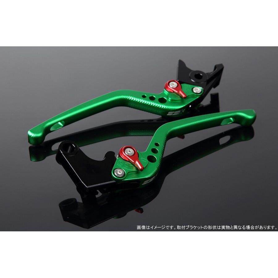 SPEEDRA スピードラ アルミビレットアジャストレバーセット 3Dロング アジャスターカラー：マットレッド / レバー本体カラー：マットグリーン HONDA ホンダ | SPEEDRA