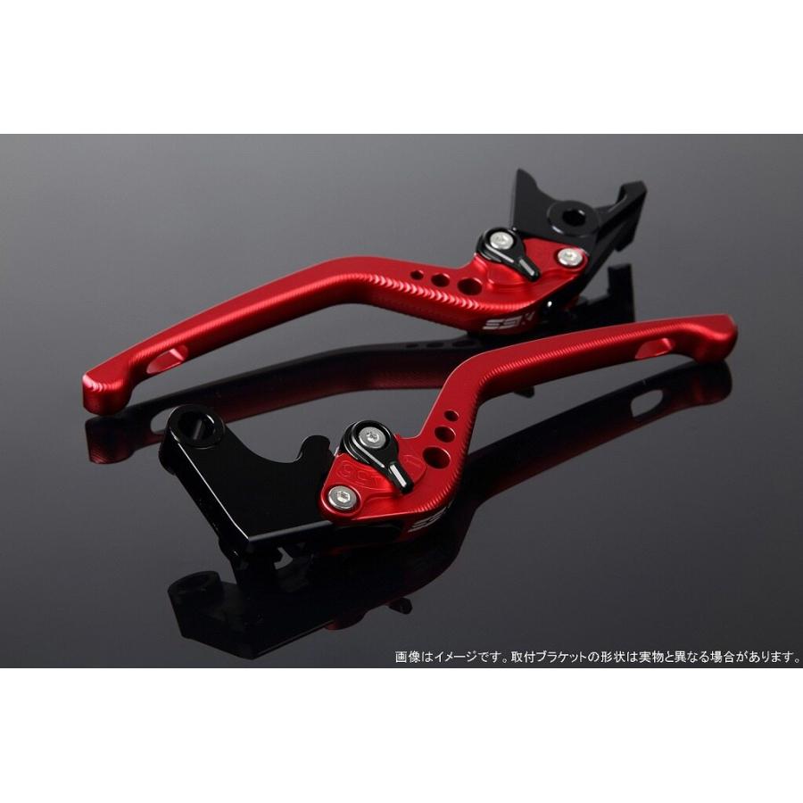 SPEEDRA スピードラ アルミビレットアジャストレバーセット 3Dロング レバー本体カラー：マットレッド / アジャスターカラー：マットブラック HONDA ホンダ | SPEEDRA