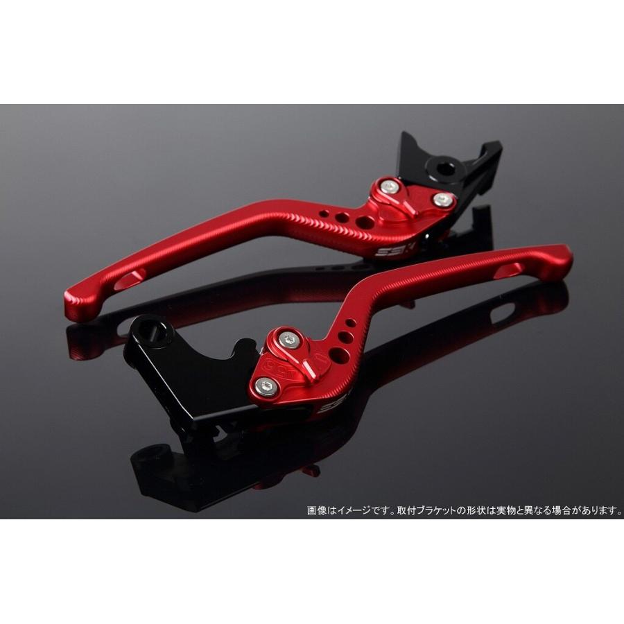 SPEEDRA スピードラ アルミビレットアジャストレバーセット 3Dロング アジャスターカラー：マットレッド / レバー本体カラー：マットレッド HONDA ホンダ | SPEEDRA