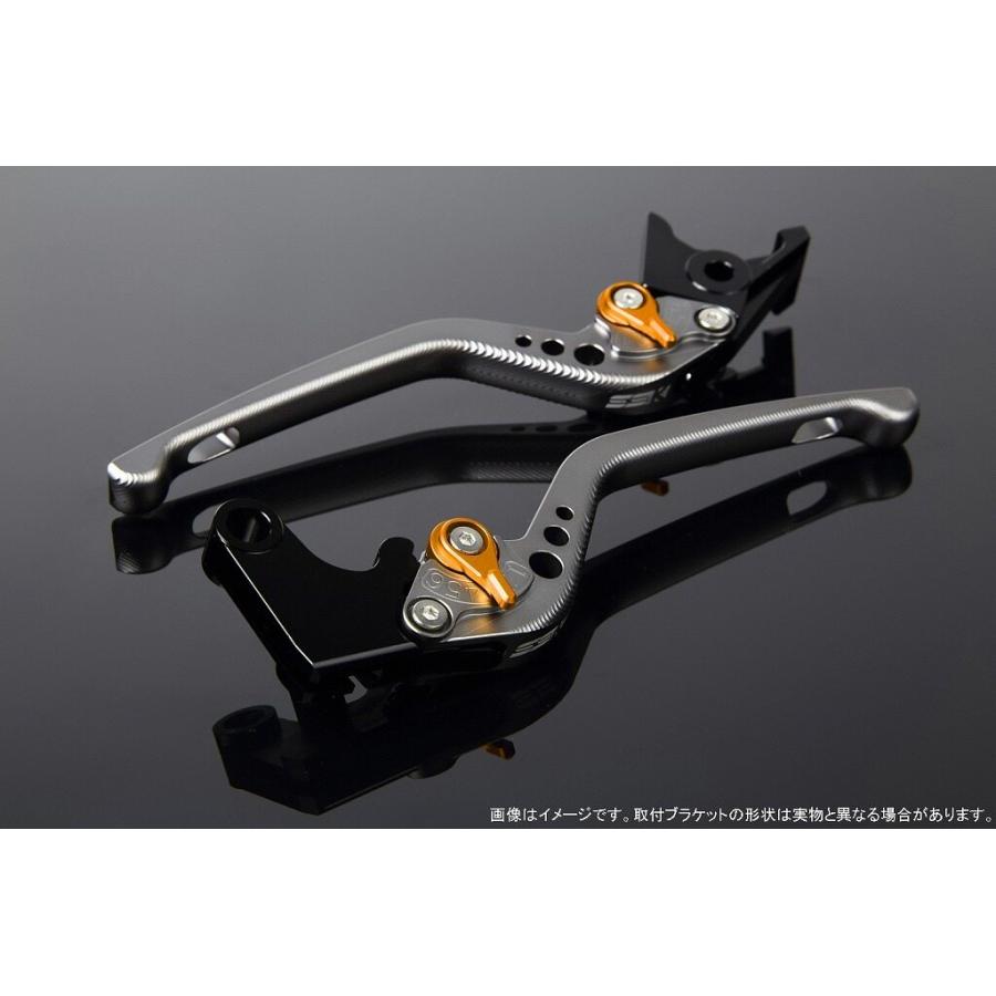 SPEEDRA スピードラ アルミビレットアジャストレバーセット 3Dロング レバー本体カラー：マットチタン / アジャスターカラー：マットゴールド HONDA ホンダ | SPEEDRA