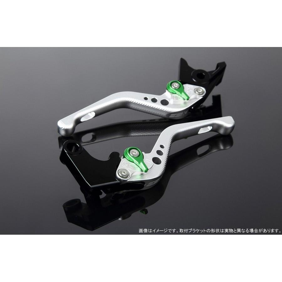 SPEEDRA スピードラ アルミビレットアジャストレバーセット 3Dショート アジャスターカラー：マットグリーン / レバー本体カラー：マットシルバー HONDA ホンダ | SPEEDRA