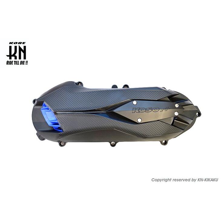 KOSO コーソー 軽量クランクケースカバータイプ2 カラー：ブラック／ブルー BWS125(ビーウィズ) シグナスX YAMAHA ヤマハ クランクケースカバー エンジンパーツ | KOSO