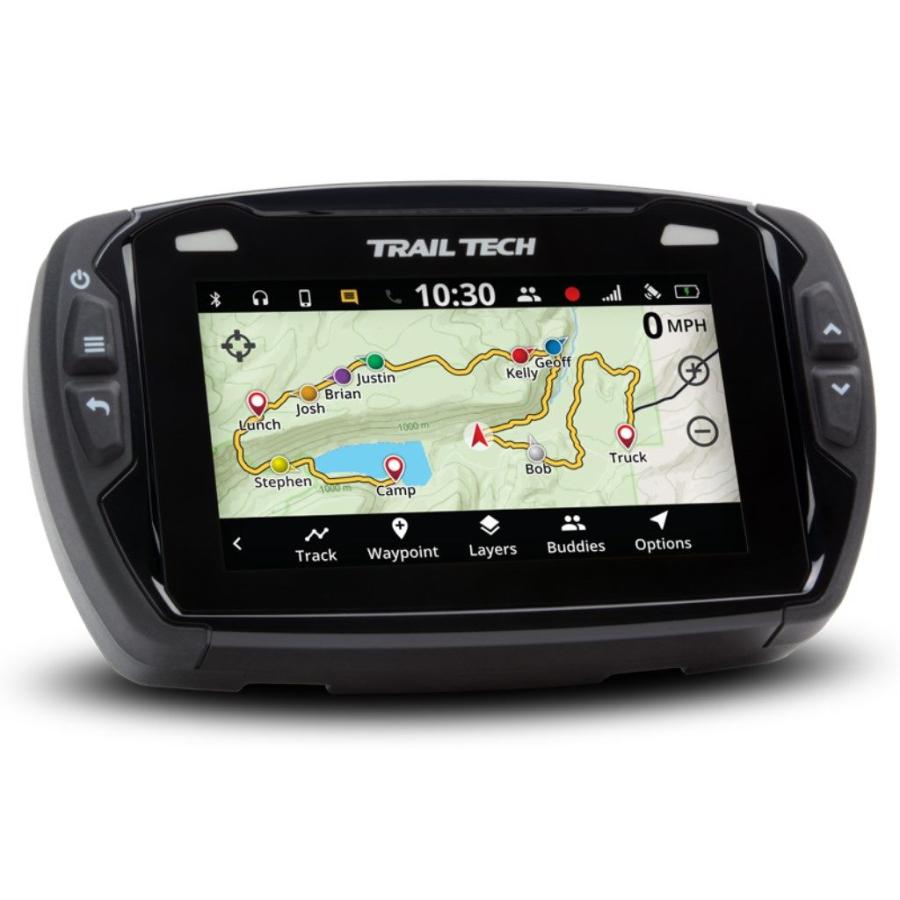 TrailTech トレイルテック VOYAGER PRO GPS デジタルメーターキット TW200 正立 ドラムブレーキ  空冷プラグセンサー12mm YAMAHA ヤマハ ナビ 電子機器類 | ブランド登録なし