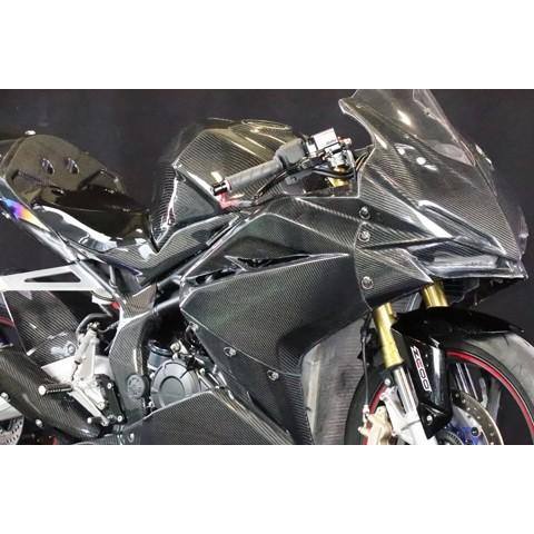 A-TECH（エーテック） レース用サイドカウル 素材：FRP／黒(左側