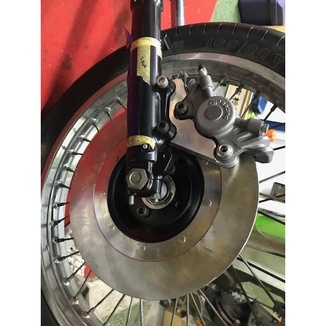 スピードショップイトウ - SPEED SHOP ITO 輻銀輪／MK2系民族音楽／296粍回転子 (Wレコード盤) 用CP2696受け支える一揃いの道具 Z750-D1 (KZ750D) KZ1000 Z650