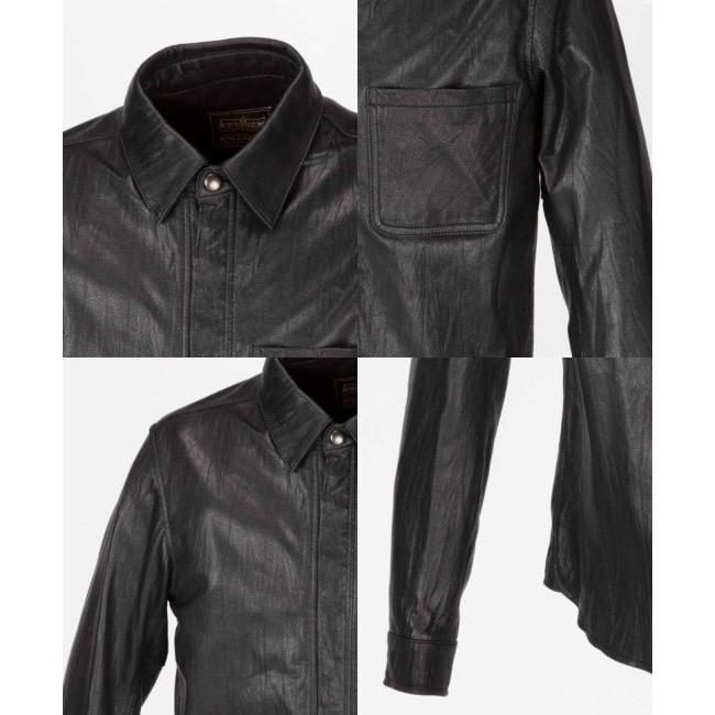 カドヤ（KADOYA） LEATHER SHIRT STD シャツ 【K'S LEATHER】 サイズ