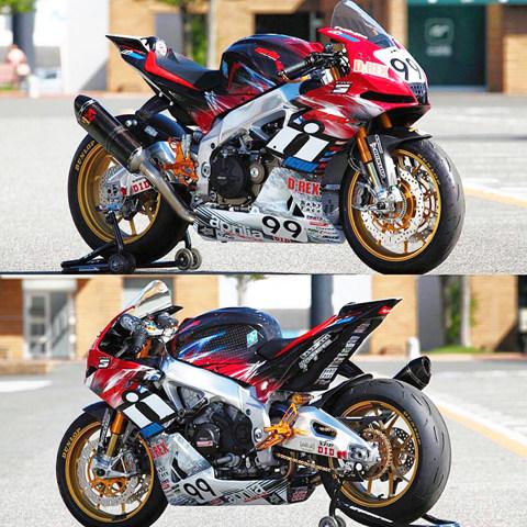 A-TECH エーテック レース用フルカウルSPL タイプ：綾織ドライカーボン(DC)／仕上げ：クリア塗装済 RSV4 APRILIA アプリリア フルカウル・外装セット 外装_4