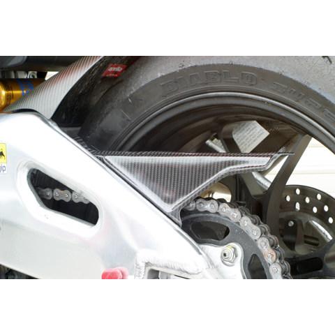 A-TECH エーテック チェーンガード 素材：開繊ドライカーボン(KDC) RSV4 TUONO APRILIA アプリリア フレームの画像