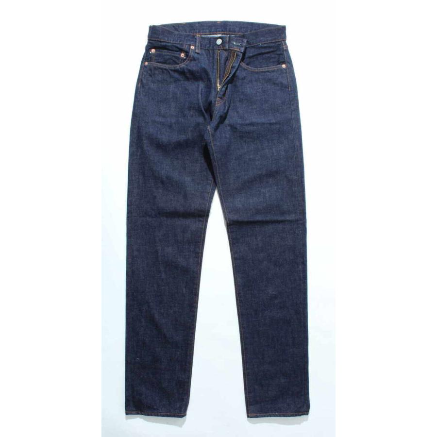 児島ジーンズ 15oz セルビッチデニム スリムストレート ワンウォッシュ