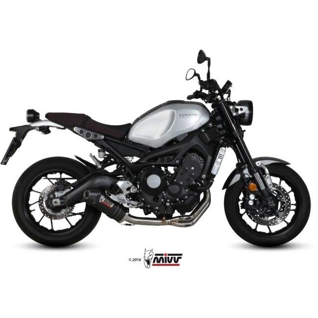 ヤマハMT-09.XSR900.フルエキゾーストマフラーMIVV(ミブ)X-m5 MivvX-M5ブラックレーシングフルエキゾーストMT-092021