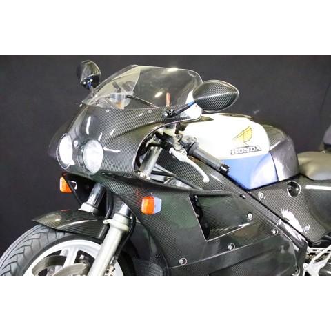A-TECH エーテック ストリート用アッパーカウル スタンダード 素材：平織ドライカーボン(CDC) VFR750R HONDA ホンダ アッパーカウル・フロントカウル 外装