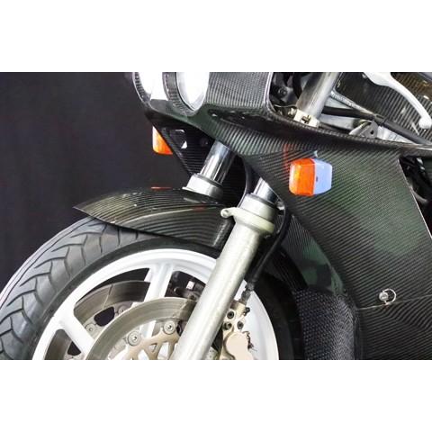 A-TECH エーテック フロントフェンダー スタンダード 素材：綾織ドライカーボン(DC) クリア塗装済 VFR750R HONDA ホンダ フェンダー関連 外装の画像