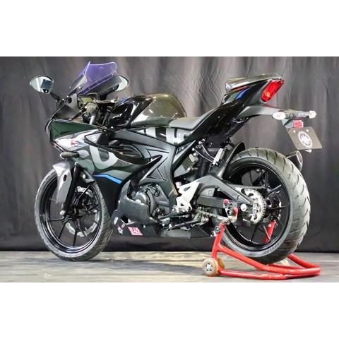 A-TECH エーテック アンダーカウル SPL 素材：FRP／黒(FB) クリア塗装無し GSX-R125 SUZUKI スズキ｜webike02｜04