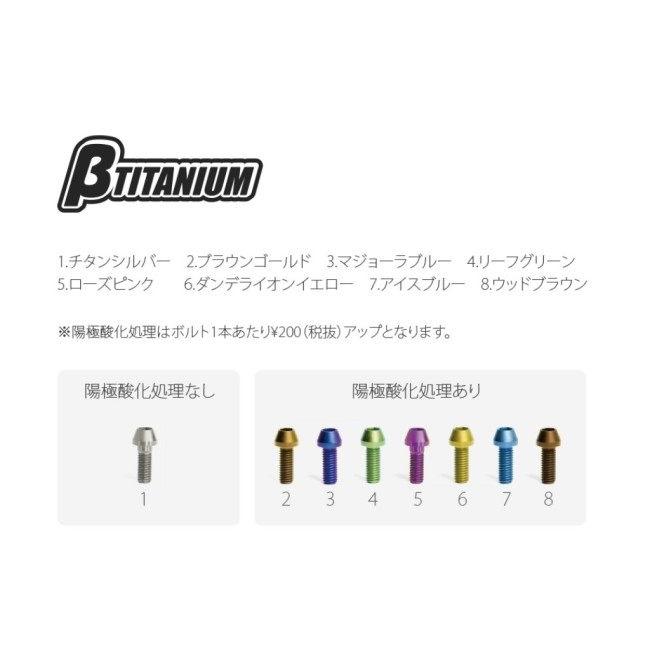 βTITANIUM ベータチタニウム ブレーキバンジョーボルト カラー：チタンシルバー(陽極酸化処理無し) / タイプ：シングル / ピッチ：1.00  YAMAHA ヤマハ｜webike02｜04