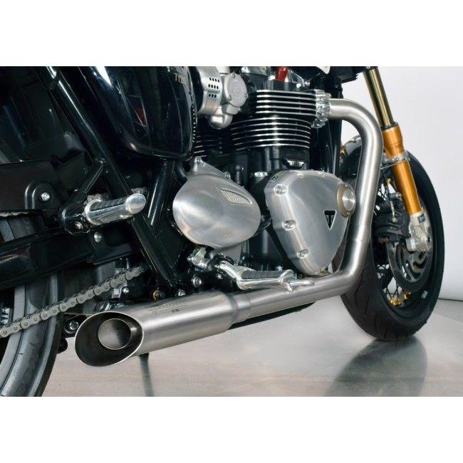 SPARK EXHAUST スパーク マフラー HOT ROAD フルエキゾーストマフラー 2本出し 材質：ステンレス StreetTwin Bonneville T120 TRIUMPH トライアンフ_3
