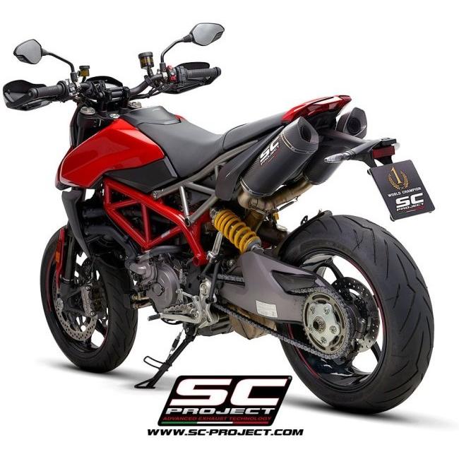 SC-PROJECT SCプロジェクト SC1-M ツイン スリップオンサイレンサー【公道走行可】 本体材質：カーボン HYPERMOTARD 950 RVE SP DUCATI ドゥカティ マフラーの画像
