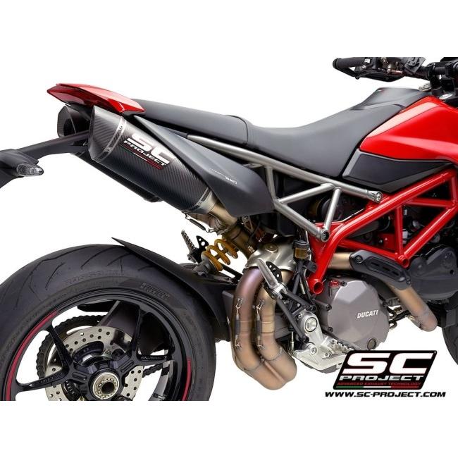 SC-PROJECT SCプロジェクト SC1-M ツイン スリップオンサイレンサー【公道走行可】 本体材質：カーボン HYPERMOTARD 950 RVE SP DUCATI ドゥカティ マフラーの画像