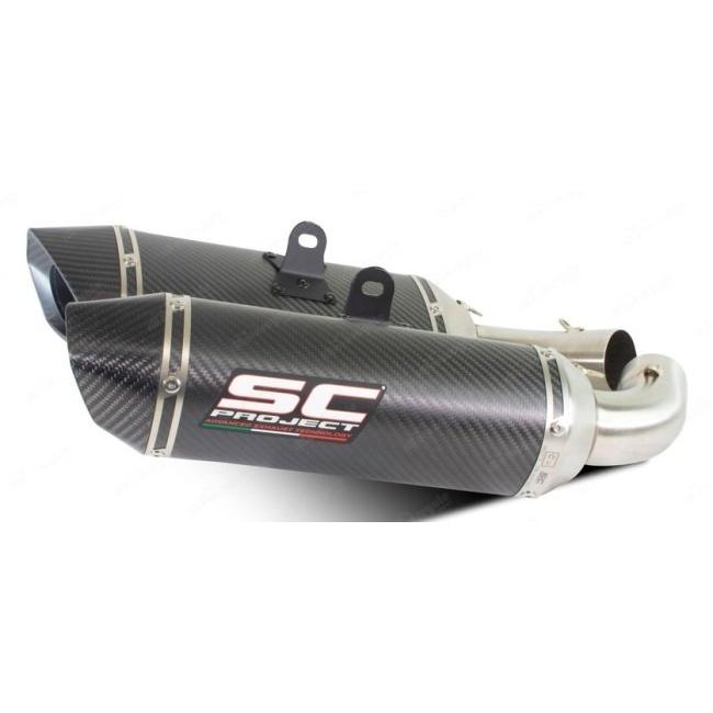 SC-PROJECT SCプロジェクト SC1-M ツイン スリップオンサイレンサー【公道走行可】 本体材質：カーボン HYPERMOTARD 950 RVE SP DUCATI ドゥカティ マフラーの画像