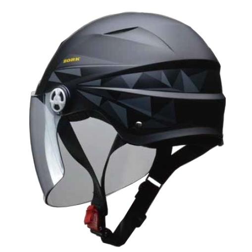 LEAD工業 リード工業 ZORK 開閉シールド付きハーフヘルメット｜webike02｜02
