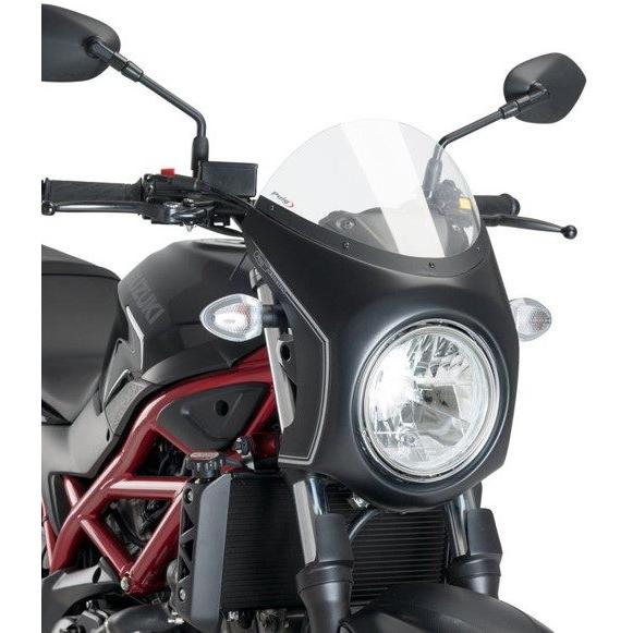 Puig(プーチ)SV650用ビキニカウル Puig（プーチ） レトロ フェアリング スクリーン部カラー：クリア