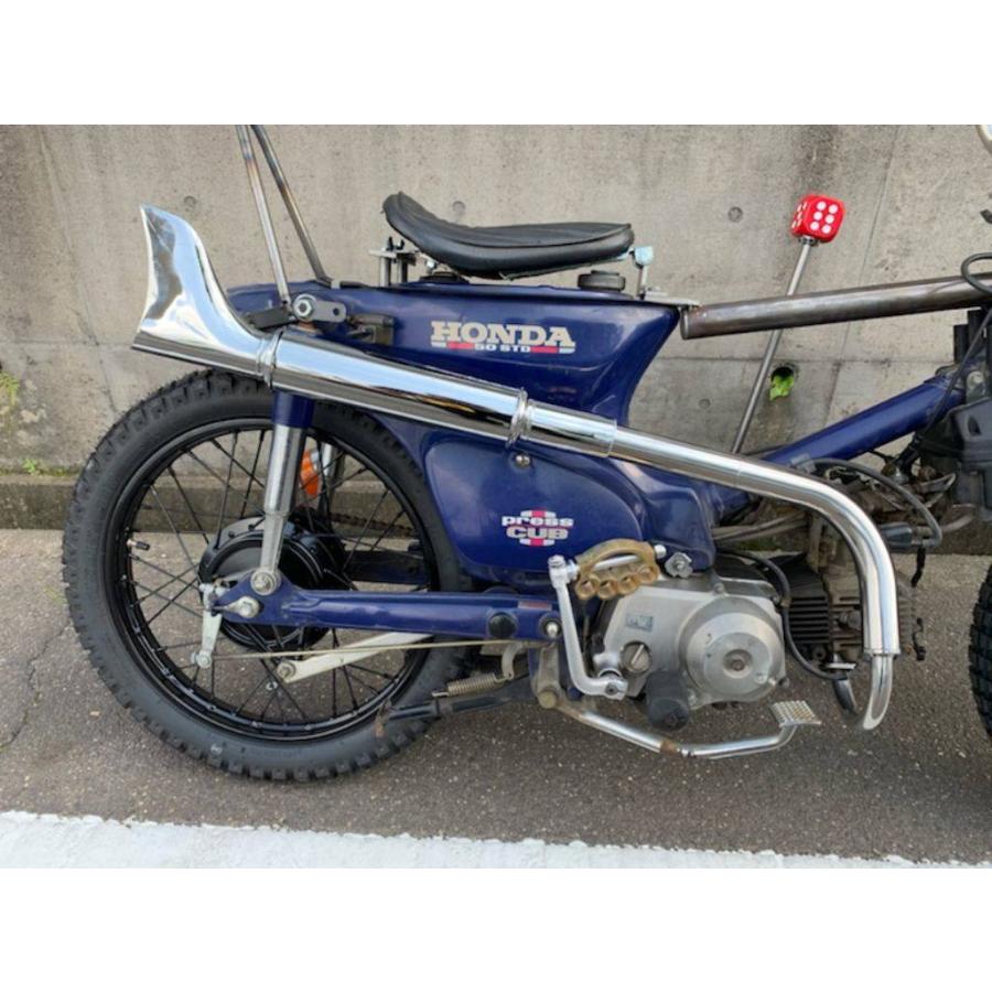 部品屋K&W フィッシュテールマフラー カブ HONDA ホンダ フル