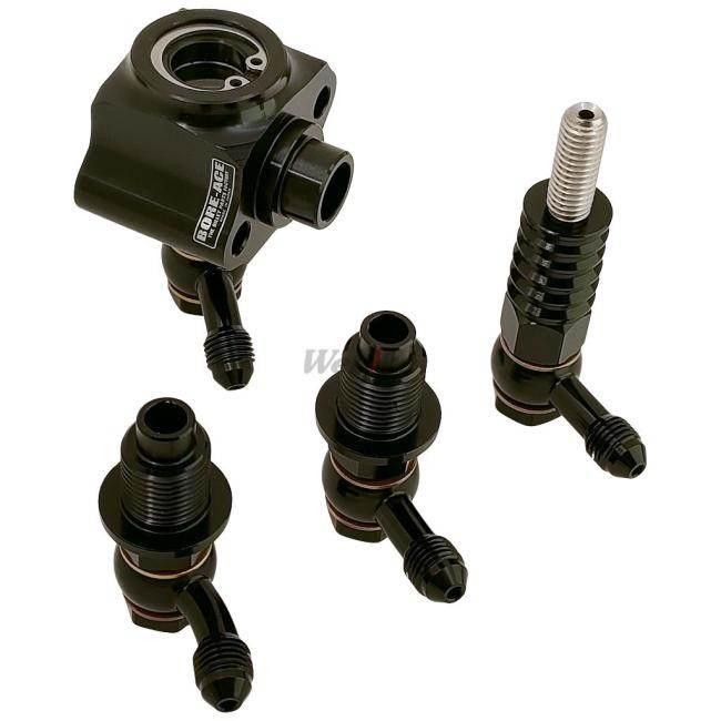 SR400キャブ車 ツインオイルライン（オールブラック仕様） BORE-ACE