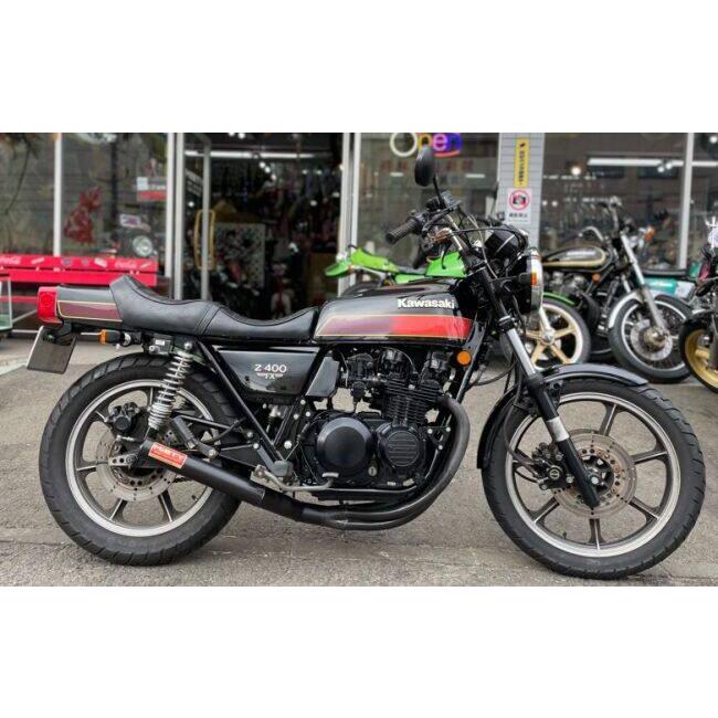 Z400FX　MISTY64 手曲　マフラー　ミスティー管　64パイ　ミスティー ミスティ MISTY Z400FX MISTY64手曲〈BK〉 Z400J Z500 Z550 KAWASAKI