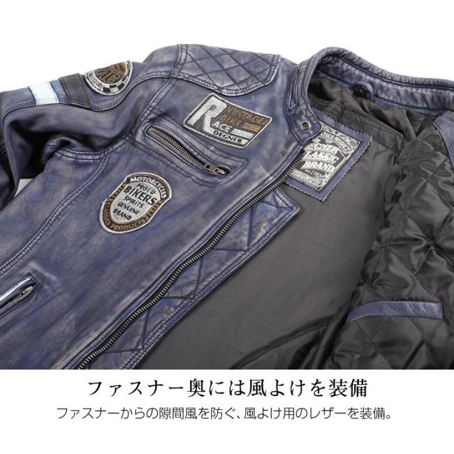 DEGNER デグナー WAX SHEEP LEATHER JACKET[ワックスシープレザージャケット] サイズ：2XL レザージャケット ジャケット アパレル_2