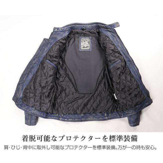DEGNER デグナー WAX SHEEP LEATHER JACKET[ワックスシープレザージャケット] サイズ：2XL レザージャケット ジャケット アパレル_3