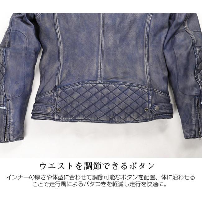 DEGNER デグナー WAX SHEEP LEATHER JACKET[ワックスシープレザージャケット] サイズ：2XL レザージャケット ジャケット アパレル_4