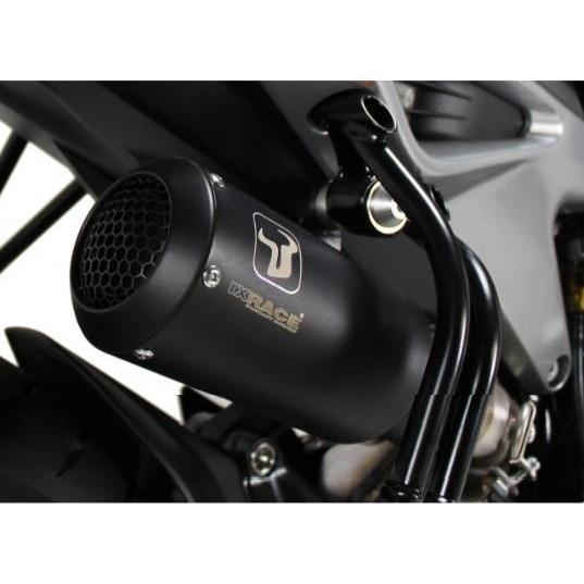IXRACE アイエックスレース コニカルショート スリップオン マフラー サイレンサータイプ：マットブラック(MK2B) DUKE790 KTM スリップオンマフラーの画像