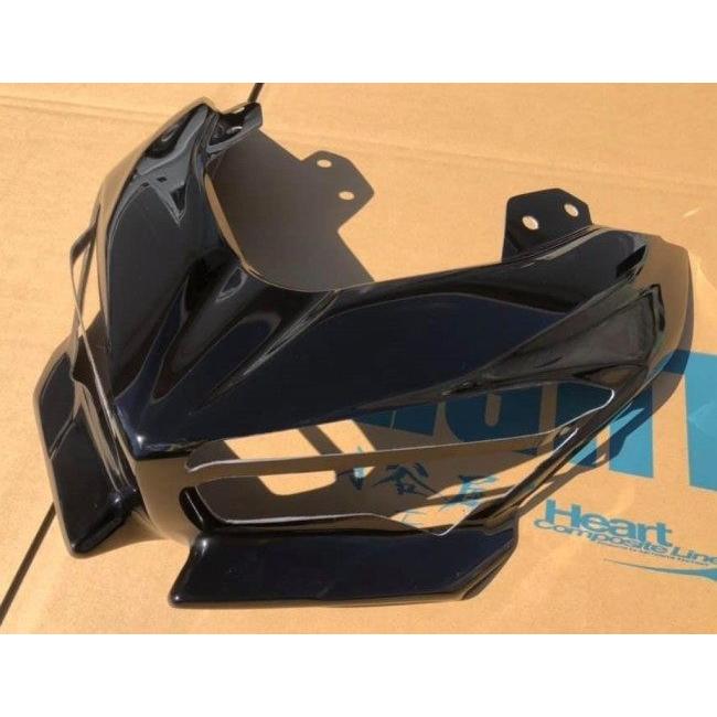 EIGHT(才谷屋) エイト(サイタニヤ) ライトカバー タイプ：スリットver2 / カラー：黒ゲル Ninja250 Ninja400 KAWASAKI カワサキ ヘッドライトガード 外装