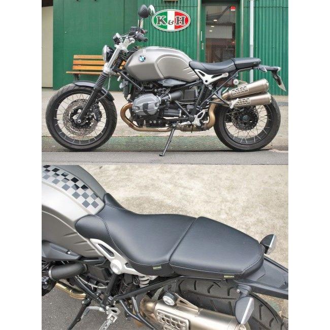 K＆H ケイアンドエイチ フロントシート MID A タンデムベルト：追加なし / 中央ライン仕上げ：ステッチ R NINE T BMW シート シート関連 外装_4