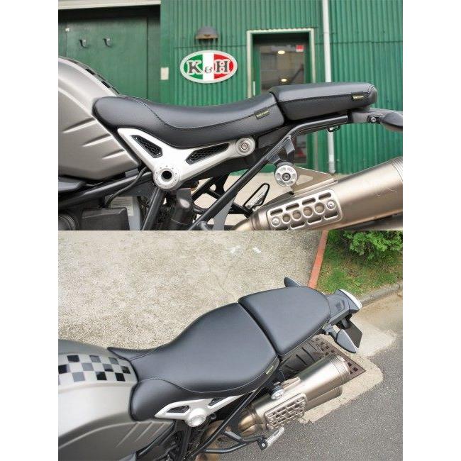K＆H ケイアンドエイチ フロントシート MID A タンデムベルト：追加なし / 中央ライン仕上げ：ステッチ R NINE T BMW シート シート関連 外装_5