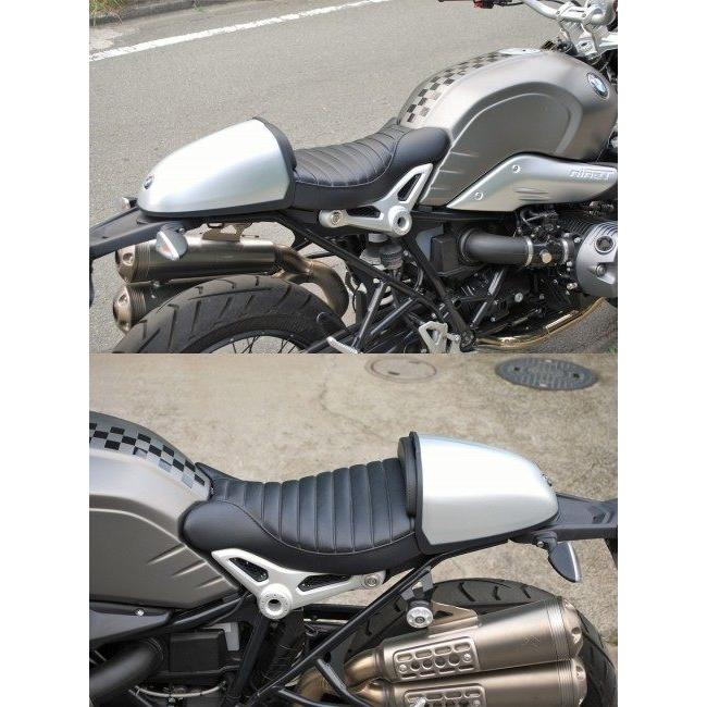K＆H ケイアンドエイチ フロントシート MID A 中央ライン仕上げ：タックステッチ / タンデムベルト：追加する R NINE T BMW シート シート関連 外装の画像