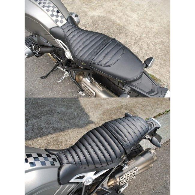 K＆H ケイアンドエイチ フロントシート MID A 中央ライン仕上げ：タックステッチ / タンデムベルト：追加する R NINE T BMW シート シート関連 外装の画像