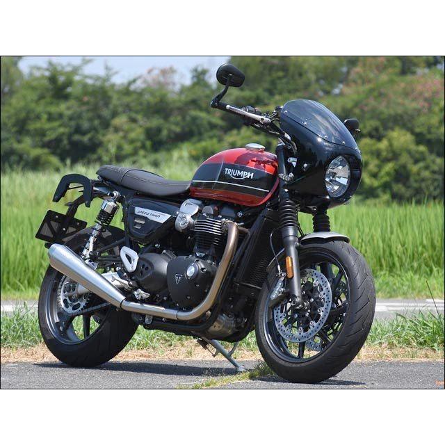 CHIC DESIGN シックデザイン ロードコメットクラシック スクリーン：スモーク / カラー：未塗装 (黒ゲル仕上げ) Speedtwin TRIUMPH トライアンフ ビキニカウル_2