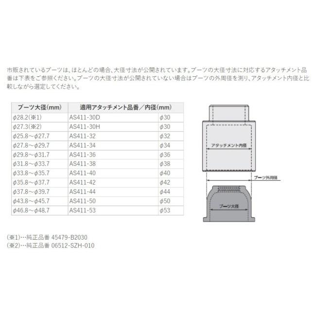 KTC ケイティーシー ボールジョイントブーツインサーターアタッチメント タイプ：AS411-32【φ32／128g】 その他タイヤ関連工具 | KTC | 01