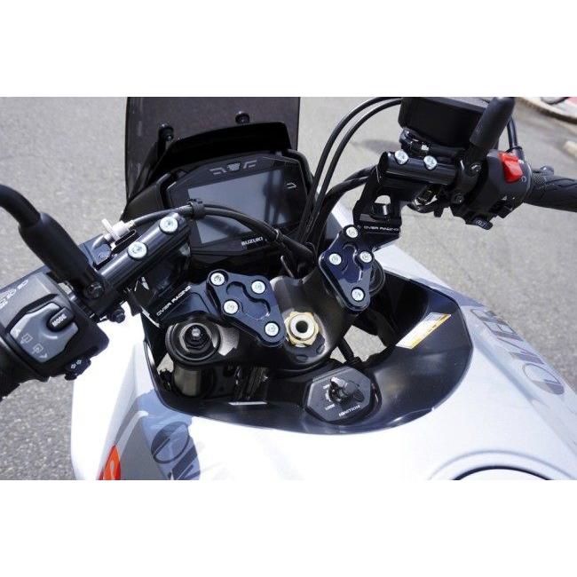 OVER オーヴァー スポーツライディングハンドルキット カラー：ブラックアルマイト仕上げ KATANA SUZUKI スズキ セパレートハンドル ハンドルの画像