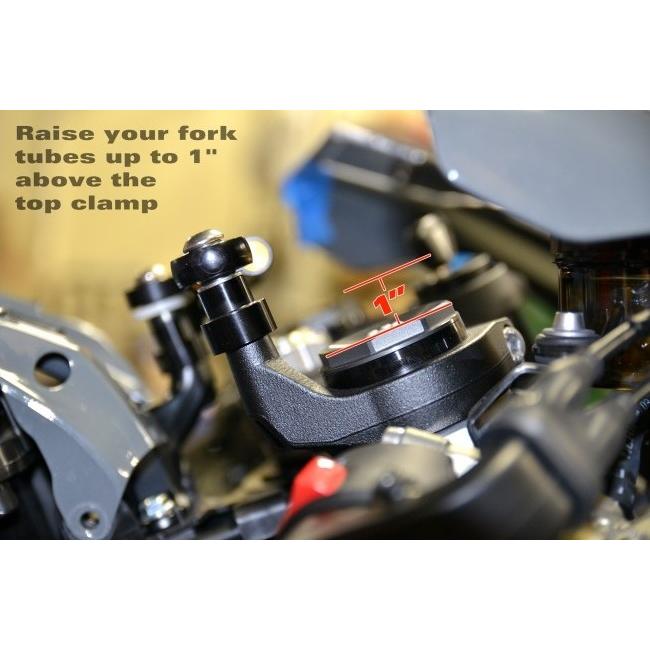 Brock’s ブロックス ステアリングダンパーライザーキット 【フォーク突き出し用】 ZX10R KAWASAKI カワサキ ステアリングダンパーブラケット ハンドル | ブランド登録なし | 01