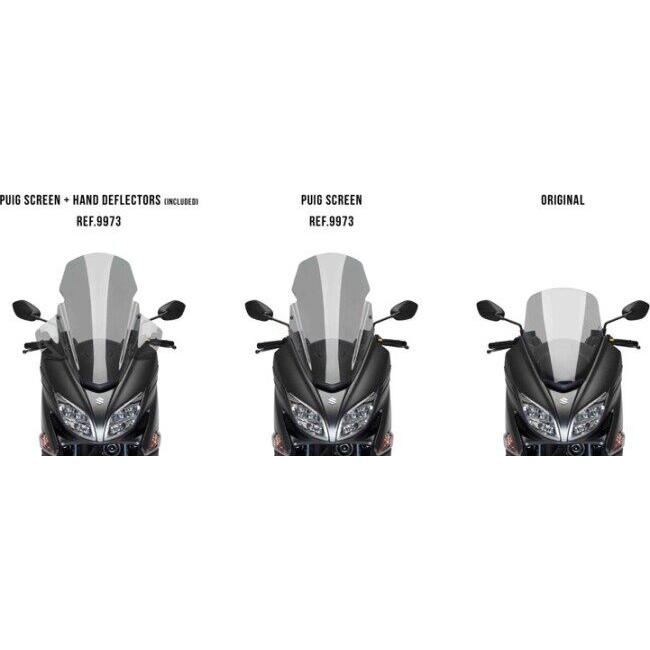 Puig プーチ V-TECH Line ツーリングスクリーン カラー：スモーク バーグマン400 SUZUKI スズキ スクリーン 外装_6