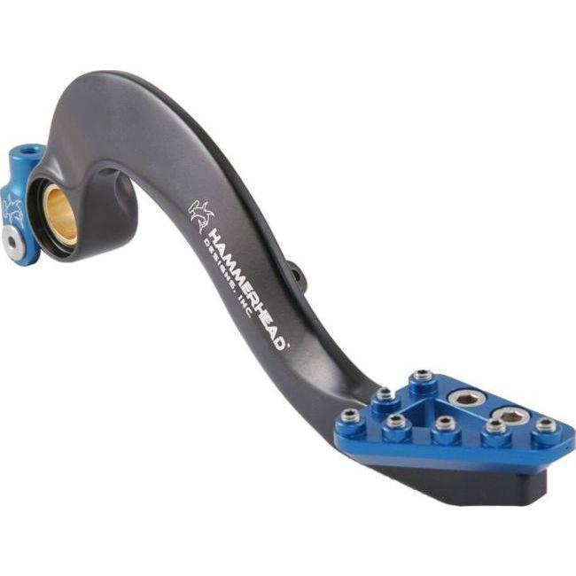 HammerHead ハマーヘッド 鍛造 ブレーキペダル ローテーティングティップ ブレーキティップカラー：ブルー / クレビスカラー：レッド WR250F YZ250F YZ250FX