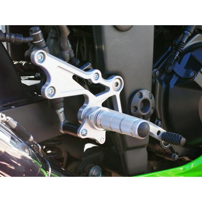 WR’S ダブルアールズ バトルステップ 1ポジションタイプ カラー：シルバーアルマイト Ninja250R Ninja250 Z250 KAWASAKI カワサキ バックステップ ステップ_5