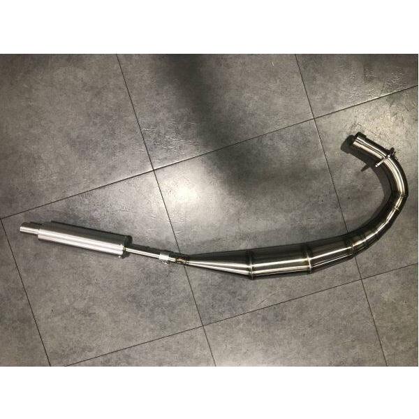 J*Y様 KH250 250SS 350SS クロスチャンバー マフラー　ブラッ 350SS/250SS/KH250 クロスチャンバー TYPE-1 | 株式会社ケイツー