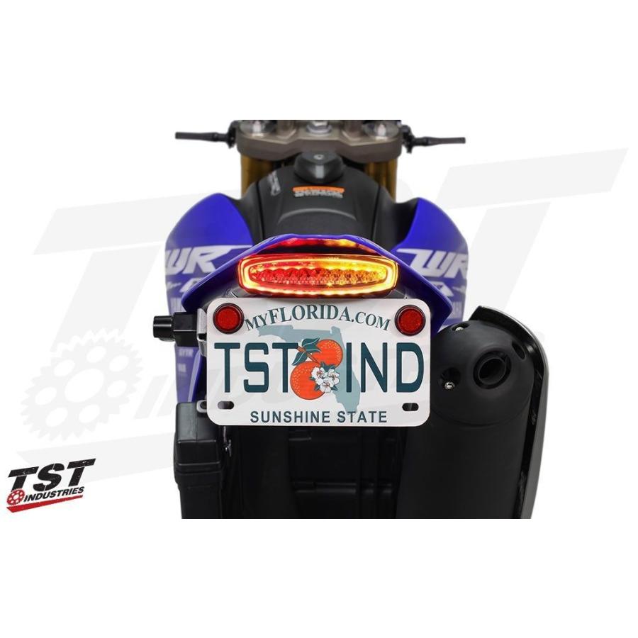 ブランド登録なし - TST ティーエスティー LED一体型テールランプ ＆ フェンダーエリミネーターシステム 水晶体色つや：Clear WR250R WR250RB WR250X YAMAHA ヤマハ どろ除けかかわり合い 外装パーツ-バイク-フェンダーレスキット
