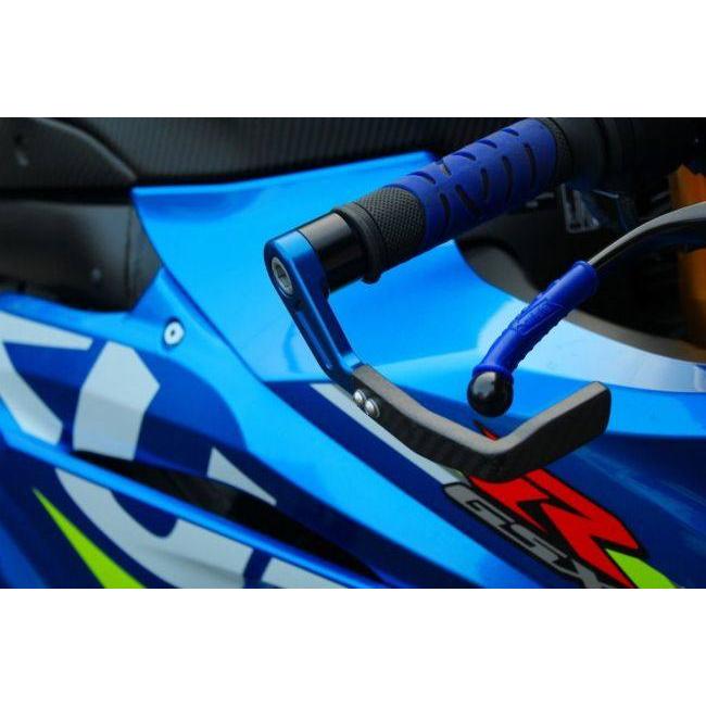 SPEEDRA スピードラ レバーガード アルミ部分カラー：チタン / 仕様：綾織り艶消し GSX-R1000 GSX-R1000R SUZUKI スズキ ハンドル_1