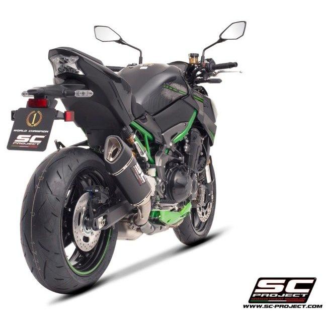 SC-PROJECT SCプロジェクト SC1-R スリップオンサイレンサー＆フルチタンリンクパイプ【公道走行可】 サイレンサー素材：カーボン Z900 KAWASAKI カワサキの画像