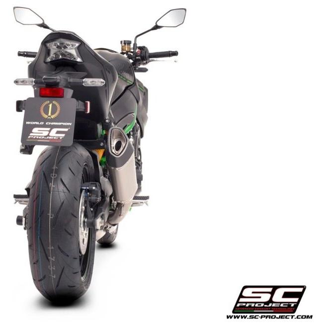 SC-PROJECT SCプロジェクト SC1-R スリップオンサイレンサー＆フルチタンリンクパイプ【公道走行可】 サイレンサー素材：チタン Z900 KAWASAKI カワサキの画像
