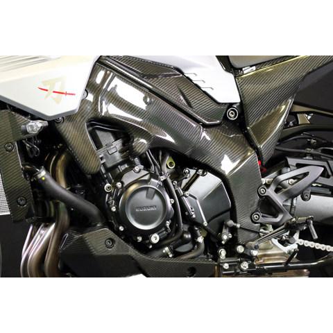A-TECH エーテック フレームヒートガード タイプ：開繊ドライカーボン(KDC) KATANA SUZUKI スズキ フレームカバー フレーム